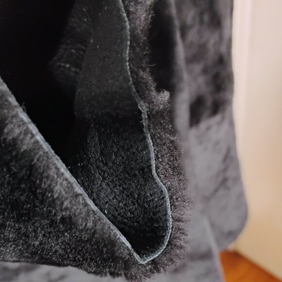 BRAND: Sandro Sheepskin Shearling Coat - SIZE: 0 - Picture 10 of 16